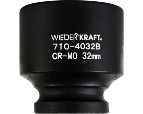 Ударная головка 6-гранная 1/2" 32 мм WiederKraft WDK-710-4032