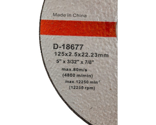 Отрезной круг по металлу MAKITA 125х2,5х22,23 мм A30S D-18677 D-18677 D-18677