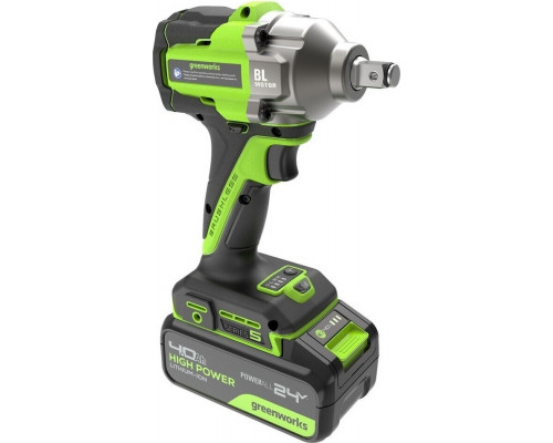 Гайковерт аккумуляторный GREENWORKS IW5500 ударный, 24V, АКБ 4Ач и ЗУ 3805007CUB