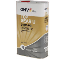 Масло трансмиссионное GNV Top Gear U Synthetic 75W90 GL-4/5 1 л (металл. канистра) GTG1U72015G45007590001