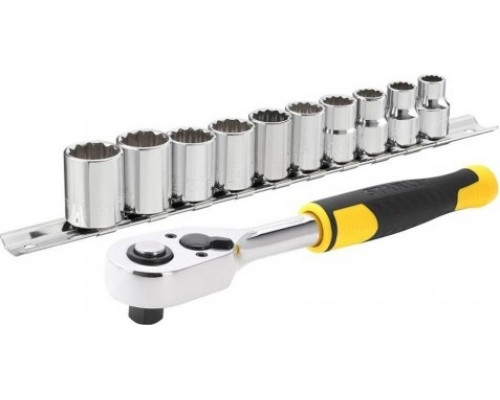Набор головок 3/8" STANLEY STMT82670-0, 72 зубца, 10 головок