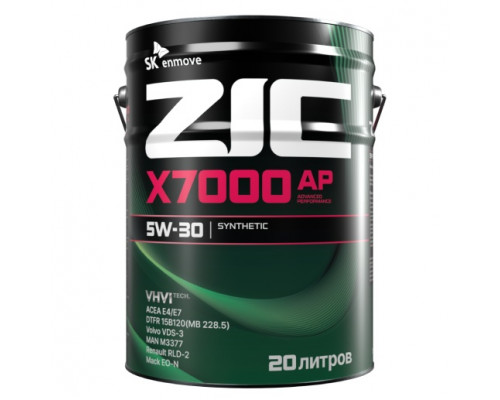 Масло моторное ZIC X7000 5W30 20 л 192605