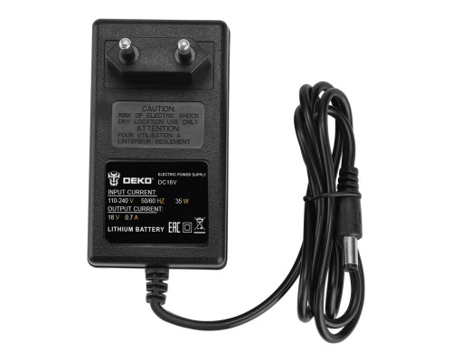 Зарядное устройство DEKO DC16V 16в, 1,5ач, li-ion 065-1030