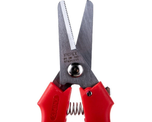 Ножницы технические KNIPEX KN-9505190SB комбинированные для реза картона, пластика, фольги