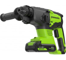Перфоратор аккумуляторный GREENWORKS GD24SDS2 24V, АКБ 2Ач и ЗУ 3803007CUA
