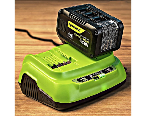 Зарядное устройство для аккумуляторов GREENWORKS 2958807 ультрабыстрое двойное 24V, 8А