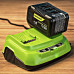 Зарядное устройство для аккумуляторов GREENWORKS 2958807 ультрабыстрое двойное 24V, 8А