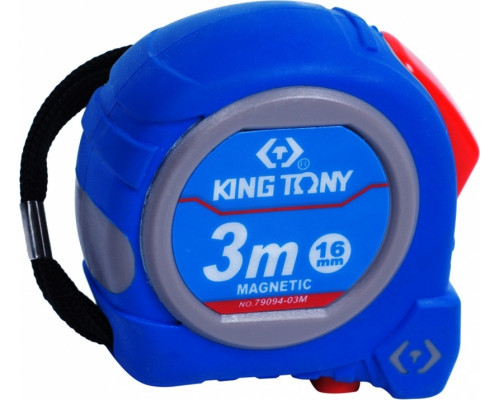 Рулетка KING TONY 3,0 м с магнитным крюком 79094-03M