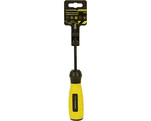 Отвертка крестовая HANSKONNER HK1040-16-PH2-100 алмазн. наконечник