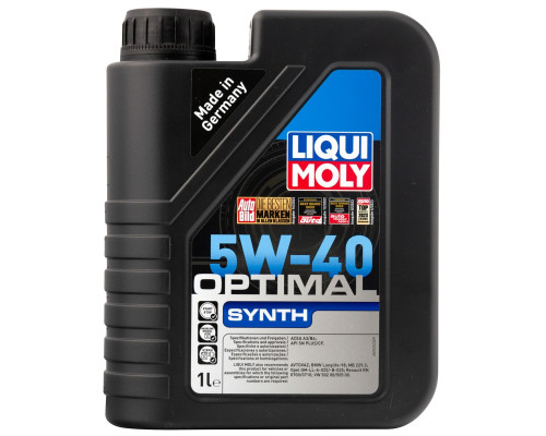 Масло моторное LIQUI MOLY SAE 5W40 Optimal Synth 1 л 3925 3925