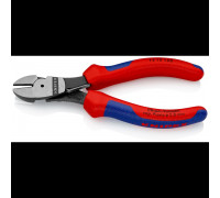 Бокорезы KNIPEX KN-7412160SB особо мощные, пружина, 160 мм, 2-комп. ручки