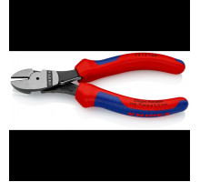 Бокорезы KNIPEX KN-7412160SB особо мощные, пружина, 160 мм, 2-комп. ручки