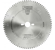 Пильный диск по алюминию WOODWORK 254x3,2/2,2x30 Z=80 A=-5 36.254.80