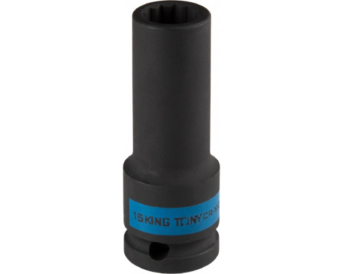 Ударная головка глубокая 12-гранная 1/2" KING TONY 443015M 15 мм