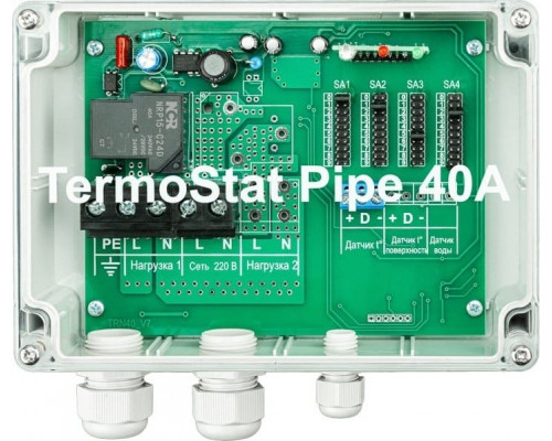 Термостат REXANT TermoStat Pipe 40a ip65 51-0841