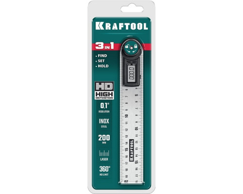 Угломер электронный KRAFTOOL DPM-20, 200 мм