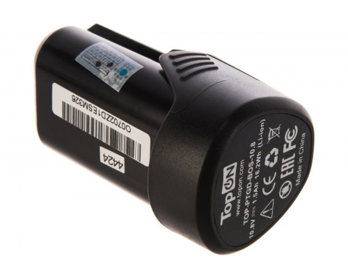 Аккумулятор TopON для Bosch GDR 10.8В, 1.5Ah (Li-Ion) TOP-PTGD-BOS-10.8