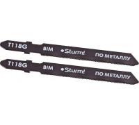Пилки по металлу Sturm T118G по металлу 2шт. для тонких цветных металлов 5250701