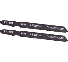 Пилки по металлу Sturm T118G по металлу 2шт. для тонких цветных металлов 5250701