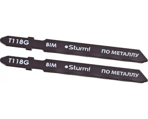 Пилки по металлу Sturm T118G по металлу 2шт. для тонких цветных металлов 5250701