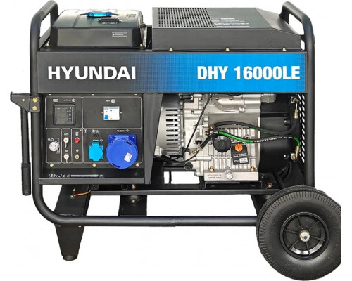 Электростанция дизельная с воздушным охлаждением HYUNDAI DHY 16000LE открытая