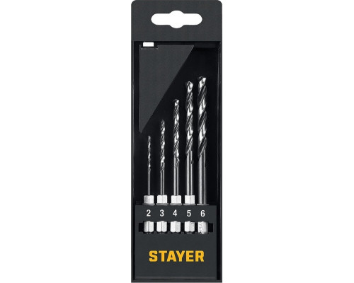 Набор сверл по металлу STAYER 29603-H5 HEX-1/4