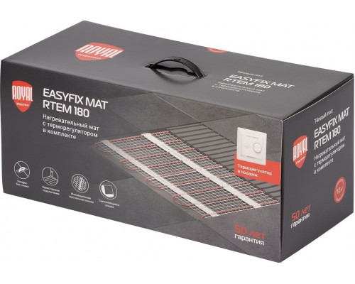 Мат нагревательный ROYAL THERMO EasyFix Mat RTEM 2-180-12 комплект с терморегулятором НС-1599098