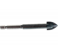 Сверло по стеклу и керамике STAYER 14 х 90мм PROFI 4х кромка, HEX 1/4 2985-14_z01