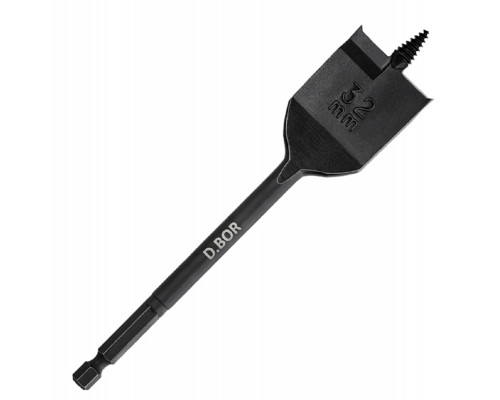 Сверло по дереву D.BOR SPEED-X, 32*152 перьевое D-DBW2-FL2-Q-152-32