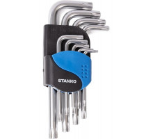 Набор ключей TORX STANKO CS11129S угловых коротких 9шт.