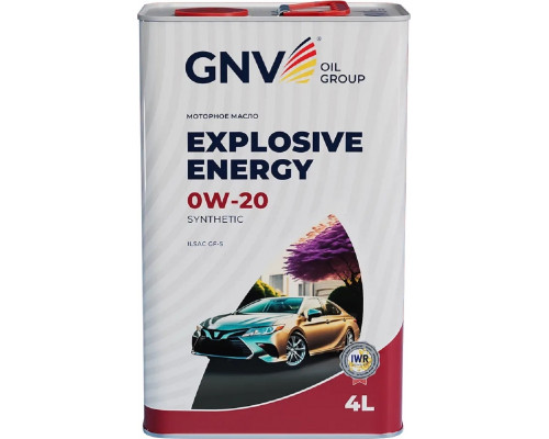 Масло моторное GNV Explosive Energy 0W20 Synthetic 4 л (металл. канистра) GEE1M10453040120020004