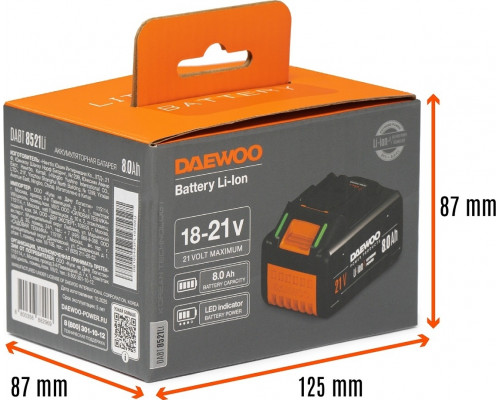 Аккумулятор DAEWOO DABT 8521Li (емкости 21700)