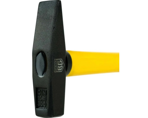 Молоток слесарный BERGER BG1513 кованый, фиберглассовая рукоятка, 300 г. 300 мм