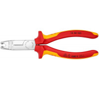 Стриппер KNIPEX KN-1346165SB VDE для круглых кабелей, диэлектрические ручки