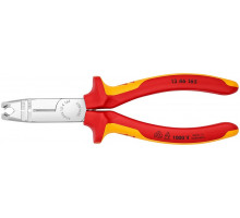 Стриппер KNIPEX KN-1346165SB VDE для круглых кабелей, диэлектрические ручки