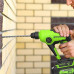 Перфоратор аккумуляторный GREENWORKS GD24SDS1 24V, АКБ 2Ач и ЗУ 3803107CUA