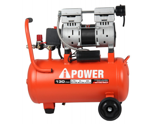 Компрессор поршневой безмасляный A-iPOWER AC130/25LF 50203