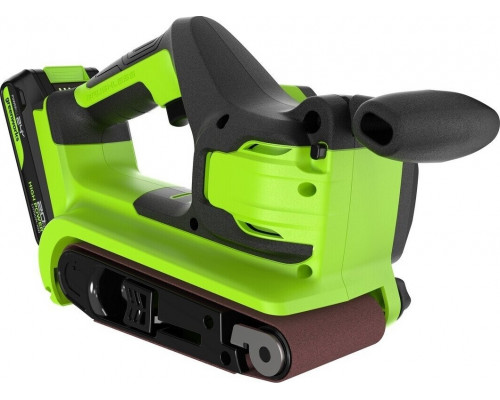 Ленточная шлифовальная машина аккумуляторная GREENWORKS G24BS 24V, АКБ 2Ач и ЗУ 3100607CUA