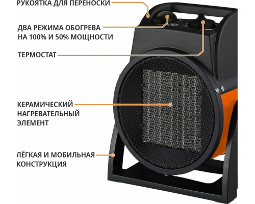 Тепловая пушка электрическая MAXPILER MEH-3001