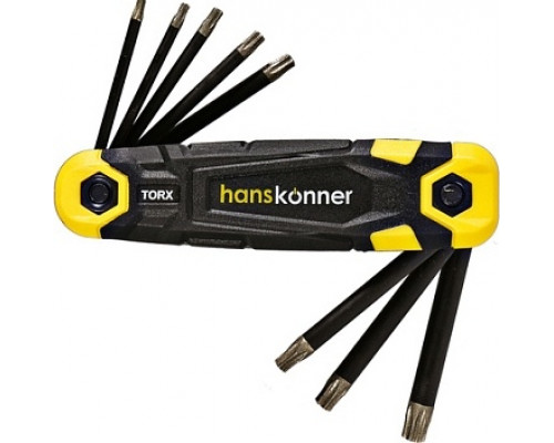Набор ключей TORX HANSKONNER HK1045-04-8T S2 8 шт. T9-T40 в кейсе