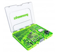 Набор сверл бит и коронок GREENWORKS 2944607 в кейсе 90 предметов