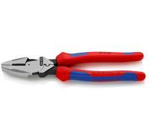 Плоскогубцы KNIPEX KN-0912240TBK Lineman's электромонтажные, зона обжима, 240 мм