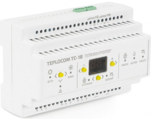 Теплоконтроллер TEPLOCOM TC-1B для сист отопл и гвс, упр котлом и насосами 909
