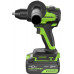 Дрель-шуруповерт аккумуляторная GREENWORKS GD24DD90 24V, 2 АКБ 4Ач и ЗУ 3707507CUD