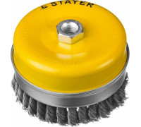 Щетка для УШМ STAYER PROFESSIONAL чашечная усиленная жгутированная стальная проволок 35137-120