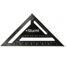 Угольник Sturm 2020-07-300 300мм, алюминиевый сплав, черная оксидация, белая