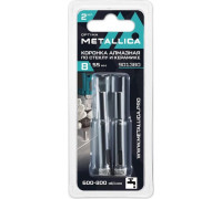 Алмазная коронка для мокрого сверления METALLICA Optima 8x55 мм #80 по стеклу, плитке, 2 шт 901380