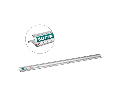 Линейка алюминиевая KRAFTOOL 34275-100 KRAFT-LINE, 1.0 м, усиленная со стальной направляющей