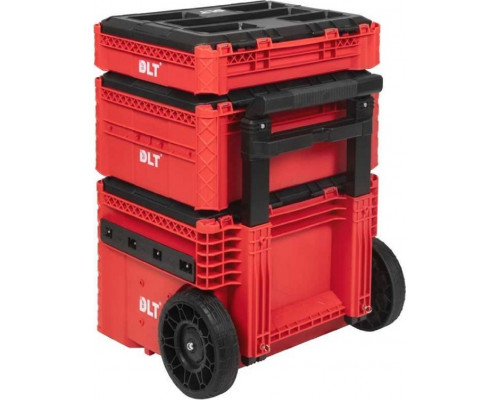 Ящик для инструмента DLT серия RED PRO №1 dlt, (кейс №5, кейс №4, кейс-тележка №2) 4050
