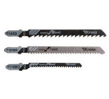 Набор пилок Kranz KR-92-0322 № 3 T144D/T101BR/T119BO (3 шт./уп.)